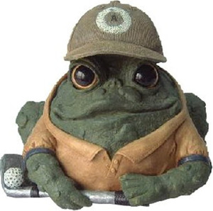 <span class=keywords><strong>Figuras</strong></span> deportivas de poliresina/resina, figurita de golfista con palo de Golf y pelota, personaje deportivo, jardín, estatua grande de 8,5 "H, figura de sapo - Product Image 1