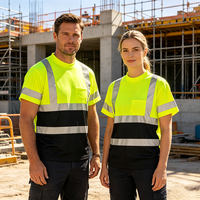 Camisa de Trabajo de Seguridad Reflectante EN20471, Secado Rápido, Poliéster, Construcción, Minería, Petróleo, Tráfico, Uniforme de Trabajo Personalizado de Alta Visibilidad