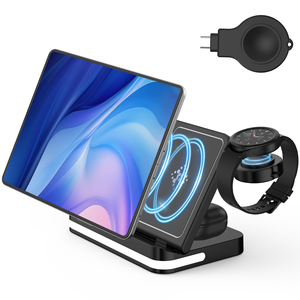 Nuevas llegadas plegable Usb C 3 en 1 <span class=keywords><strong>cargador</strong></span> inalámbrico de carga rápida 3 en 1 para iphone samsung <span class=keywords><strong>Huawei</strong></span> Mi - Product Image 2