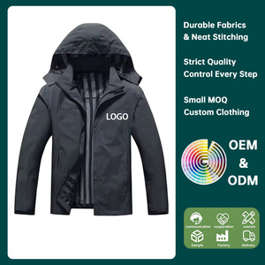 Giacca Antivento Personalizzata con Logo, Chaqueta Para Exteriores, Abbigliamento da Escursionismo, Giacca Impermeabile da Uomo - Product Image 1