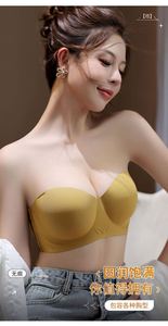 All'ingrosso reggiseno senza spalline <span class=keywords><strong>di</strong></span> alta qualità traspirante solido Push up Plus Size con ferretto Bralette da <span class=keywords><strong>donna</strong></span> - Product Image 2