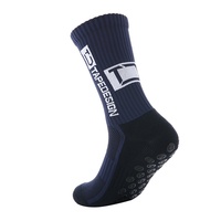 Chaussettes de sport professionnelles en coton antidérapantes à pois, respirantes, tricotées pour l'automne, ODM