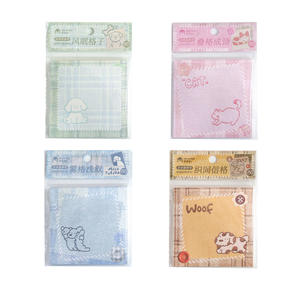 Bloc de Notas Adhesivas de 60 Hojas por Paquete, Serie Tela Cálida, Paquete Doble, Ilustraciones Lindas en Tono Salado, Planificador para Estudiantes - Product Image 5