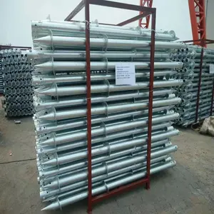 Adjustable Galvanized Fence/solar Ground Screw Post Anchor Spiral Pile Helical Piles