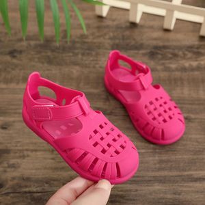 Sandali estivi Baotou per bambini e bambine, <span class=keywords><strong>scarpe</strong></span> in gelatina con suola morbida, colore unico, <span class=keywords><strong>scarpe</strong></span> per bambini. - Product Image 4
