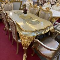 Fauteuil Royal Doré de Luxe avec Cadre en Plastique Sculpté à la Main, Peinture Dorée, Écologique, Style Mid-Century, Chaise de Salle à Manger KD pour Hôtels et Mariages