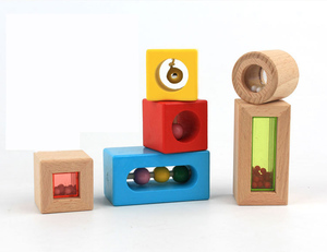 HOYE <strong>CRAFTS</strong> Kids Building <strong>Blocks</strong> Sensory Toys Wooden Stacking <strong>Blocks</strong> for Toddler - Product Image 4