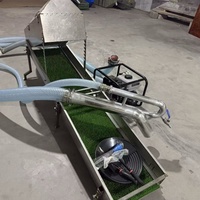 Drague d'aspiration d'or portative GX200/Zongshen225 à essence avec compresseur d'air et séparateur de minéraux pour rivière