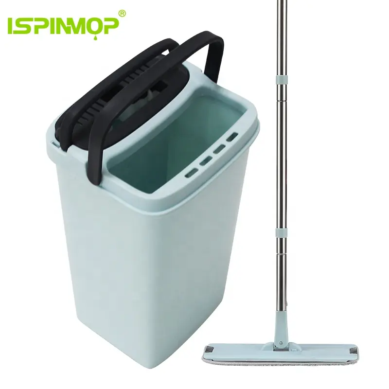 Pigro mop con built-in mop e polvere con una testa piatta mop panno