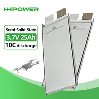 Твердотельный аккумулятор HHPOWER 3.7V 25Ач с высокой плотностью энергии 302Втч/кг, литий-полимерный элемент 10C с высоким разрядным током, 1000 циклов, для дронов, БПЛА, VTOL