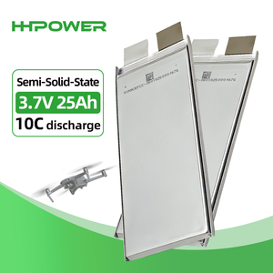 Batterie solide HHPOWER 3.7V 25Ah, haute densité énergétique 302Wh/kg, cellule Lipo en pochette <span class=keywords><strong>à</strong></span> décharge rapide 10C, 1000 cycles, pour drone UAV VTOL - Product Image 1