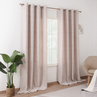 Vente en gros de rideaux de fenêtre en chenille semi-transparent et épais avec motifs de fleurs pour le salon et la chambre à coucher