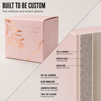 Boîte Cadeau Luxe Motif Feuille Or Rose Impression Personnalisée Spa Salon Soins Capillaires Hôtel Articles de Confort Vente en Gros OEM Marque Privée