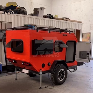 Caravana Expandible de Aluminio Tipo Lágrima para Acampar, Gimnasio, Fisicoculturismo, Deportes y Entretenimiento, Remolques de Viaje - Product Image 1