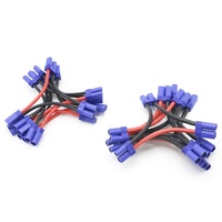 Connecteur banane plaqué or 5 mm EC5, série mâle-femelle, câble en silicone 12AWG 100 mm pour chargeur de batterie Lipo RC