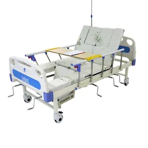 KSMED manuel hastane yatağı fiyat çok fonksiyonlu hasta yatağı dışkı delik ile hastane yatakları satılık