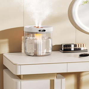 Humidificateur silencieux USB à affichage numérique de 2 litres, désinfection, veilleuse, trois modes de pulvérisation, pour femmes enceintes, bureaux, maisons, hôtels - Product Image 2