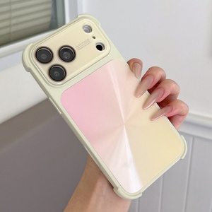 เคสโทรศัพท์กระจกนิรภัยลายไล่สีเลเซอร์รุ่นใหม่ล่าสุดสำหรับ iPhone 13 14 15 16 17 18 pro max ป้องกันการกระแทกทั้งสี่มุม - Product Image 5