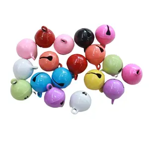 14mm Candy Color Mini Bell DIY Zubehör Pet Ring Bell Weihnachts glocke