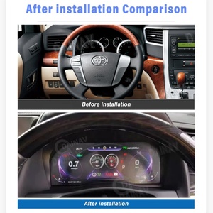 Pour Toyota Alphard Série 20 2008-2014, tableau de bord LCD 12,3 pouces, panneau cristallin, cockpit, compteur de vitesse, instrument - Product Image 2
