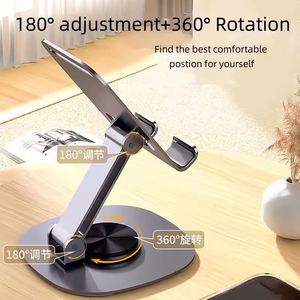 Thiết kế mới chống trượt 360 xoay kim loại điện thoại di động chủ Cradle đứng linh hoạt bàn đứng cho tất cả các điện thoại - Product Image 5