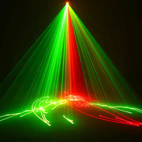 Lumière laser à tête mobile 3D avec animation, faisceau laser RGB 10W, design unique Hong He Lighting, avec contrôle DMX pour discothèque