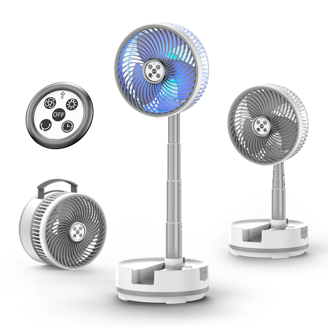 Socool Fan USB Rechargeable 20000mAh Foldable Portable Camping Mini Air Cooler App-Controlled Car Compatible Plastic Table Fan