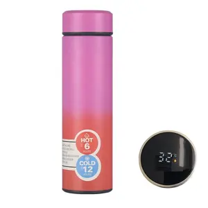 Stainless Steel Water Bottle Smart Display Temperature Touch Led Display Smart Thermo Cups