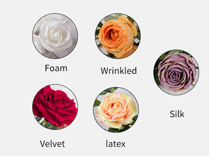 <span class=keywords><strong>Rosas</strong></span> de Plástico Hechas a Mano de Alta Calidad, 4.5cm, Flores Artificiales Duraderas, Antibacterianas y Ecológicas para Decoración de Coronas DIY - Product Image 4