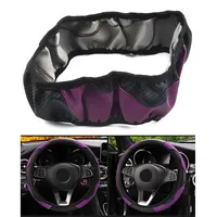 Housse de Volant Sport en Cuir PU et Fibre de Carbone Compatible avec Chevrolet Captiva Renault Clio 4 Suzuki Vitara MG ZS BMW E92