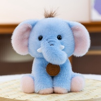 Peluche Zèbre Éléphant Lion Chien 15CM avec lest en polyester et coton PP, Ornement, Cadeau, Souvenir, Jouet en peluche