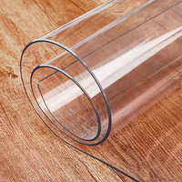 Fournisseur chinois de nappe en PVC souple transparente de haute qualité, épaisseur 1,5 mm, prix d'usine, imperméable, super transparente