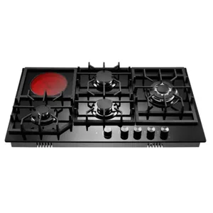 5 Burner Gas Hob Xây Dựng Trong Glass Cooker Estufas Một Gas