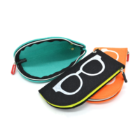 Étuis à lunettes populaires, simples, de haute qualité, en feutre polyester, grande capacité, portables, vente directe usine, sac coloré