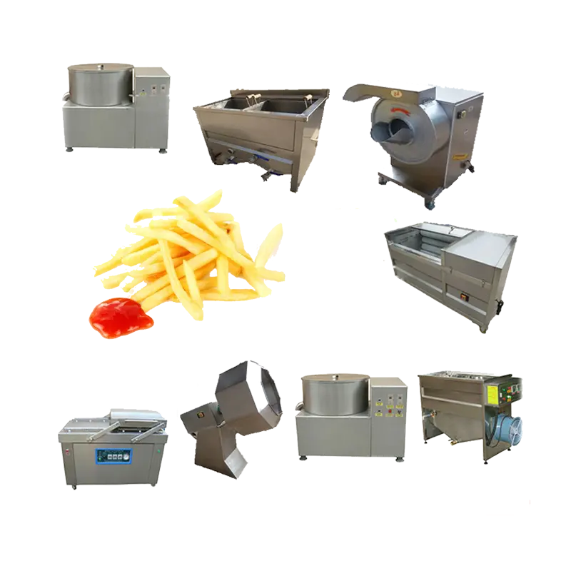 China Hot Sale Potato Chips Maker Machines/semi automatic frozen potato chips making plant/french fries for potato chips