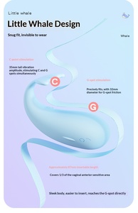 Leather whale wearable <b>vibrating</b> egg remote interactive app applet <b>vibrates</b> G-spot masturbation female wearable toy - Product Image 5