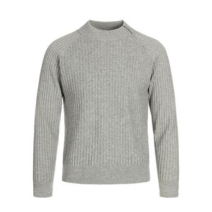 Autumn <b>Mock</b> <b>Neck</b> Diagonal Design Knit <b>Sweater</b> Print Pattern Trendy Casual <b>Men's</b> Fitted Top - Product Image 4