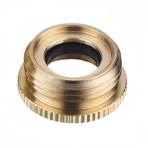 Brass Threaded Garden Water Connector 1/2 Inch Forged Durable Irrigation <b>Tap</b> Adapter - Product Image 1