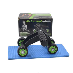 Equipo de Ejercicio PINJIAN, Rueda Doble <span class=keywords><strong>para</strong></span> <span class=keywords><strong>Abdominales</strong></span>, Rodillo <span class=keywords><strong>para</strong></span> Ejercicios, Entrenador Abdominal <span class=keywords><strong>para</strong></span> Interiores - Product Image 4
