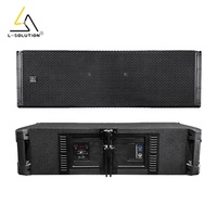 Sistema de Sonido Activo de Línea LS500 con Neodimio, Doble Woofer de 12 Pulgadas, 8000W de Pico, Tres Vías, para Audio Profesional en Exteriores