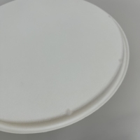 Assiettes à pizza rondes biodégradables de 12 pouces Plateau en papier de pulpe de bagasse en fibre de canne à sucre jetable pour gâteau à tarte Cookie Pizza