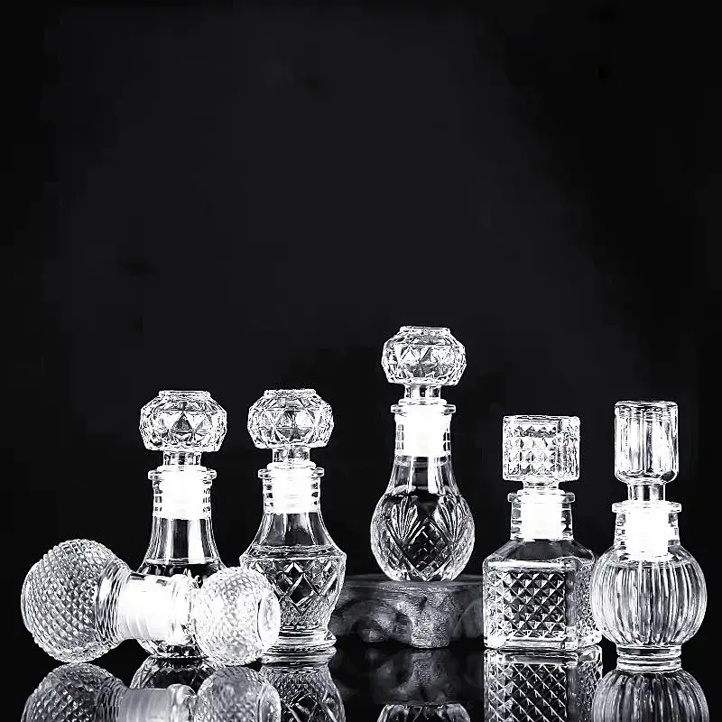 Clear empty bottle Decanter Mini Storage bottle 50ml whiskey Champagne bottle