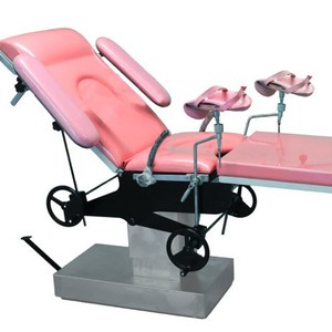 Gynecological Operating <b>Table</b> Manual <b>Adjustable</b> Medical Grade Stainless Steel Examination Delivery Bed Obstetrics Gynecology Use - Product Image 1