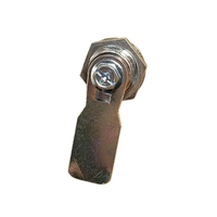 Serrure à pêne coulissant en alliage de zinc HNWA MS705 à tête plate, pour armoire de distribution industrielle, serrure de porte de coffret, serrure