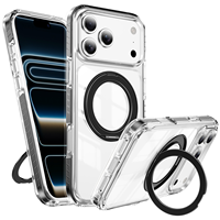 Coque de téléphone antichoc avec support rotatif à 360 degrés, compatible avec Apple iPhone 18 Pro Max, iPhone 17, motif personnalisable