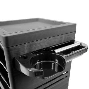 Carro de peluquería móvil <span class=keywords><strong>con</strong></span> cajones y soportes para secadora Carro organizador de plástico para estilistas - Product Image 3