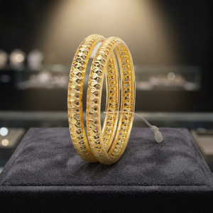 Wholesale Dye Gold Plated Forming Bangles Brass Traditional Design Gold Filled Luxury Bangles for Women Fashion Bangles Jewelry - Product Image 5