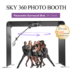 สำหรับ SKY PHOTO BOOTH ตู้ถ่ายภาพหมุนได้ 360 องศา สำหรับสมาร์ทโฟน กล้อง iPad และ SLR พร้อมรีโมทคอนโทรล รองรับ 4 คน ผลิตในประเทศจีน - Product Image 2