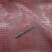Cuir synthétique PVC effet crocodile gaufré, résistant à l'eau, bicolore, haute brillance, qualité luxe, directement de l'usine, pour la fabrication de sacs