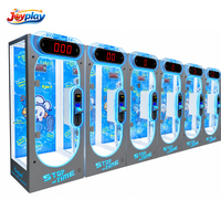 Machine d'arcade à monnayeur pour jeu de ciseaux 'Lucky 10 Second' avec défi ludique et grand prix en forme de poupée